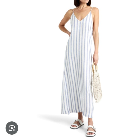 Onia Dresses & Skirts - ONIA Sz M Linen-Blend Sleeveless Cover-Up Maxi Dress